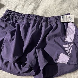 Purple Adidas Shorts. Never worn, great condition. Size M